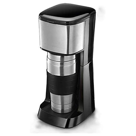 Machine à Café, Machine à Café à Filtre à Café, Machine à Café en Acier Inoxydable Noir Et Brossé, Mini Cafetière Entièrement Automatique, 650W, Compatible avec la Famille Intéressant, HUANGHAIQIU