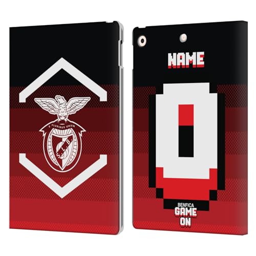 Housse iPad 10.2 Benfica étui portefeuille cuir personnalisé nom numéro