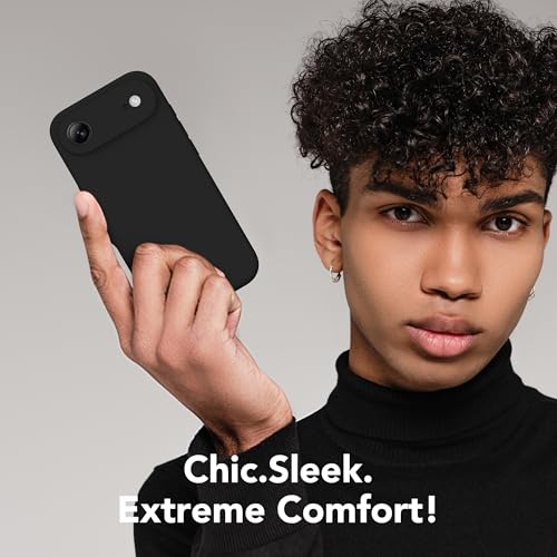 SuydanBox Magnetic for iPhone Air Case, Compatible with MagSafe, [Full Camera Protection][Screen Protector] Silicone Shockproof Protective Phone Case for iPhone 17 Air 6.5", Black by SuydanBox - Image 6
