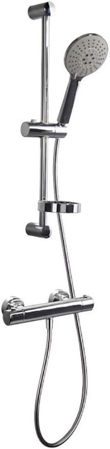 The Thermostatic Split Shower Set Adjustable Riser Rail Hold The Hand Shower Nozzle Round Chrome Shower Mixer Valve Shower