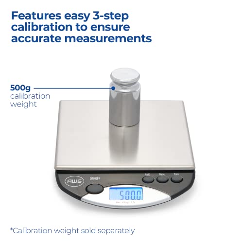 Aws - 500I Compact Bench Scale - 500G X 0.1G - (Black) #TOP6