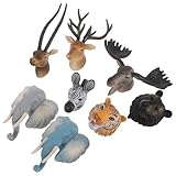 Arte funzionale: decorazioni a forma di testa di animale, questi articoli migliorano sia l'estetica che la funzionalità del tuo spazio, decorazioni murali minimaliste con animali, finte teste di animali