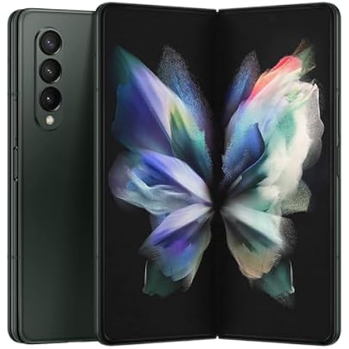 Samsung Galaxy Z Fold 3 5G US Version, 256GB, Phantom Green - Unlocked (Renewed)