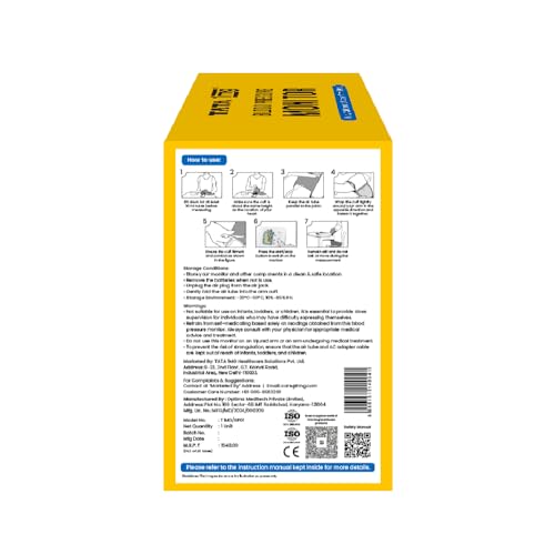 Tata 1mg Blood Pressure Monitor Fully Automatic, Upper Arm Style Digital BP Monitor - Image 3
