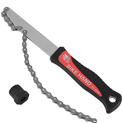 BIKE HAND Compatible with Shimano Sram Freewheel Turner Install Removal Chain Whip Tool Kit...