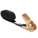 Ratchet Tie Down Strap 12 Ft - 780 lbs Load Cap with 1800 lbs Breaking Limit, MOOCY Ratchet Tie Down