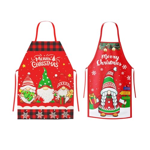 TGFIX Avental de Natal bolachas avental de cozinha natalício para festa de Natal avental de cozinha de Natal para decoração natalícia presentes mãe mulher chef