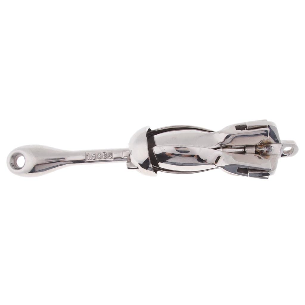 Anclajes Plegables de Acero Inoxidable de 1,5 Kg/3, para Barcos Y Kayaks.
