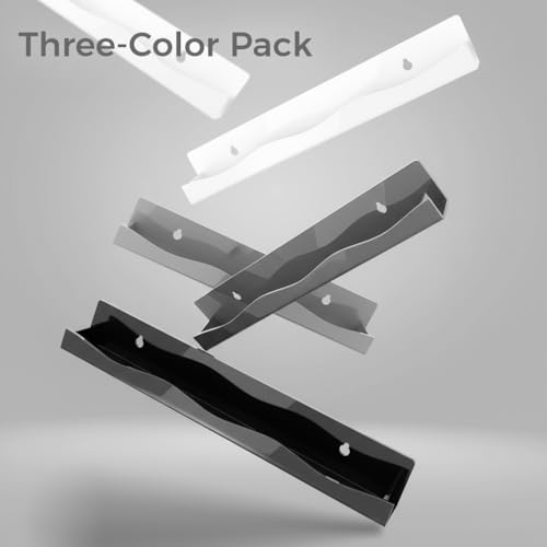6 Pack Nail Polish Rack, 15-Inch Wall-Mounted Acrylic Shelves