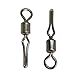 unclesportinfof Fishing Swivel with Side Line Clip Carp Fishing Accessories Bass Fishing Gear 6#-0.67