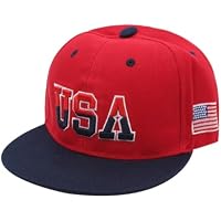 OhMill Gorra de béisbol unisex bordada con la bandera de Estados