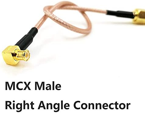 RG316 SMA Male to MCX Male Cable, Tengko 15cm SMA Male to MCX Male Plug RF Pigtail Jumper Cable Coaxial Coax Cable Assembly