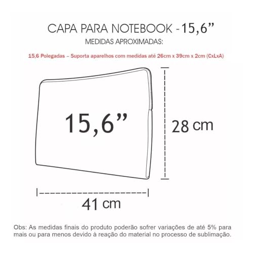 Pasta Maleta Capa Case Para Laptop Notebook Compatível com MacBook, Dell, Samsung, Acer UltraBook, 1