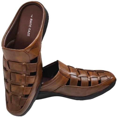 RAGE GAZE Brown Men'S Sandals (9)