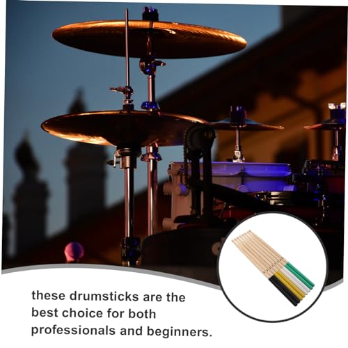 Kit de 4 pares de baquetas de percusión de arce miniatura 7