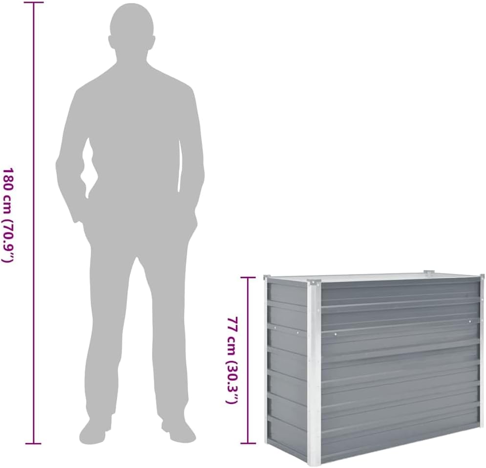Close-up of corner assembly for vidaXL Garden Raised Bed