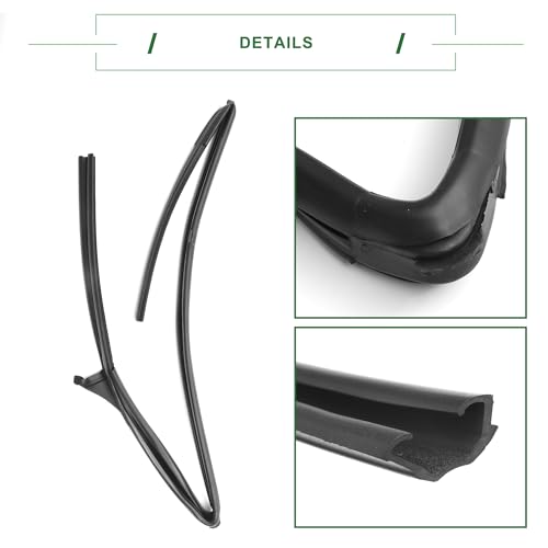 Motoforti Door Window Run Channel Seal, Weatherstrip Glassrun Channel Seal Strip, for Nissan Frontier 1997-2004, Rubber, Front Left, No.808312S400, Black, 1 Pc by Motoforti - Used condition - Image 5