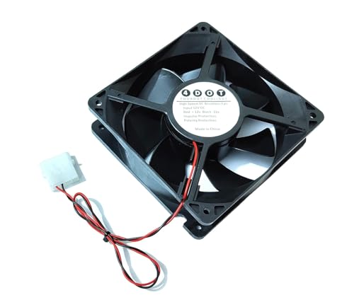 Image of Fourdot 120mm 5Inch Cabinet Cooling Fan 12V Model 12038 (Molex SMPS Connector)