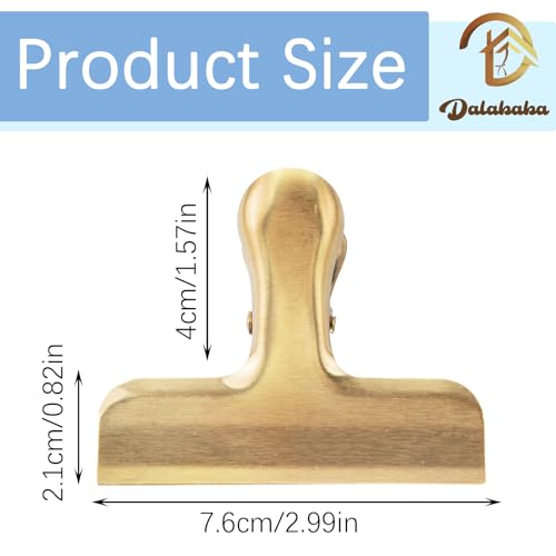 Dalababa 10 Pack 3 Inch Metal Large Bulldog Clips, Stainless Steel Drawing Board Binder Clips for Organizing Files Photos - Image 2
