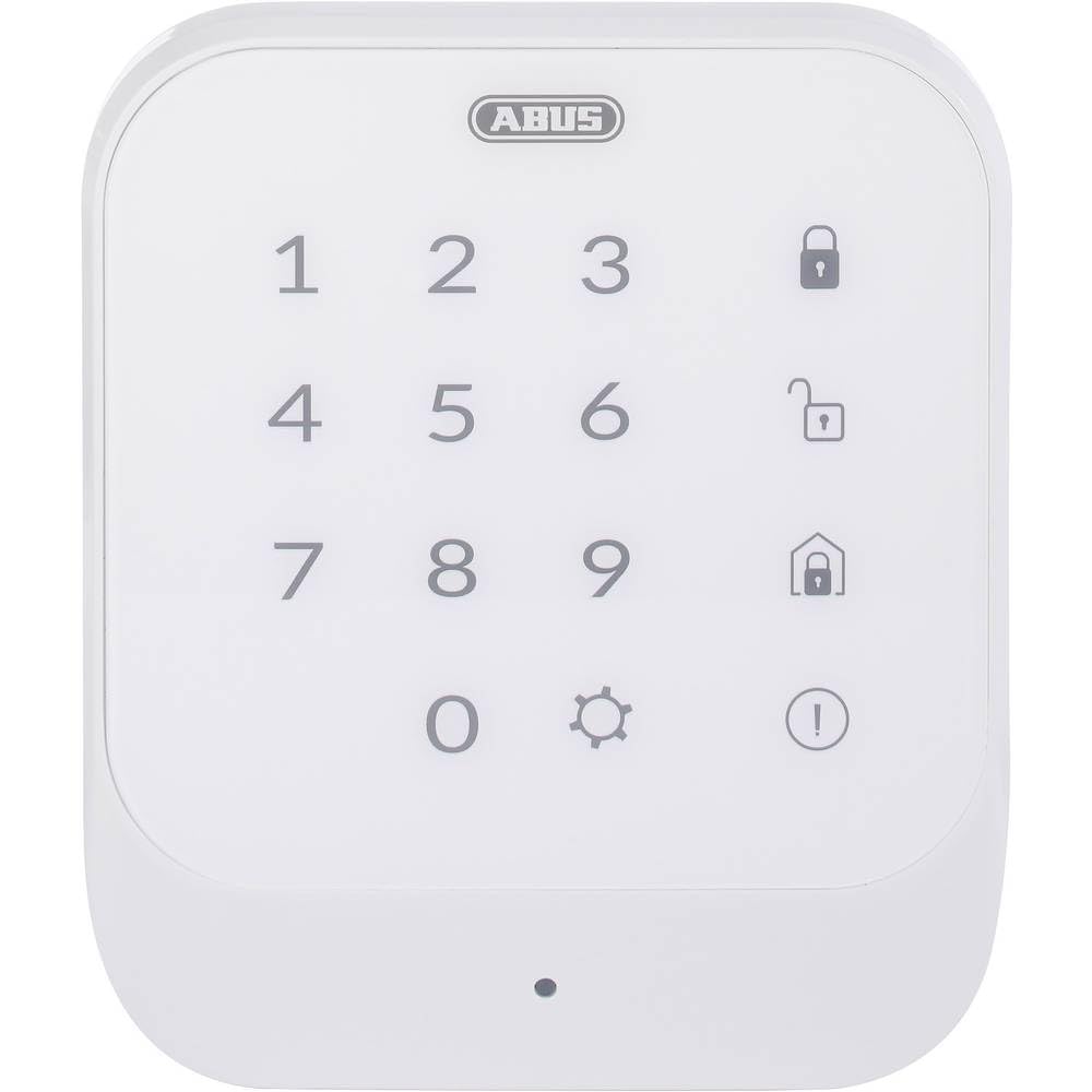 ABUS Funk-Tastatur Smartvest zur De- und Aktivierung der Funk-Alarmanlage | Code oder RFID Chip | Touchpad mit Beleuchtung | weiß | 77444