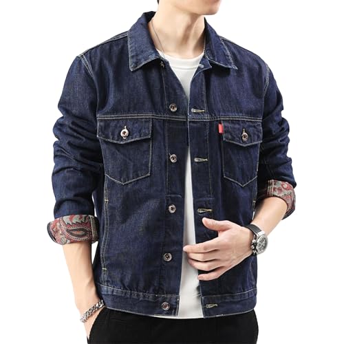 Chaqueta vaquera de hombre estilo occidental cazadora con forro para rutas y escapadas