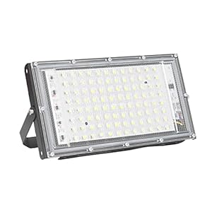 KOSDFOGE LED String Flood Lights, 100w LED Flood Light Super Bright 10000 Luminous 120° Stralingshoek Flood Light Koel Wit IP66 Waterdicht Licht 220‑240V Voor Basketbal, Tuin, Tuin, Speeltuin