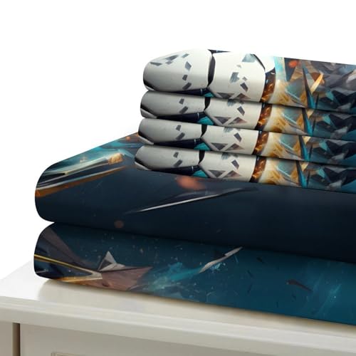 Parure de lit foot respirante et douce en microfibre 3D 140x200 - 7