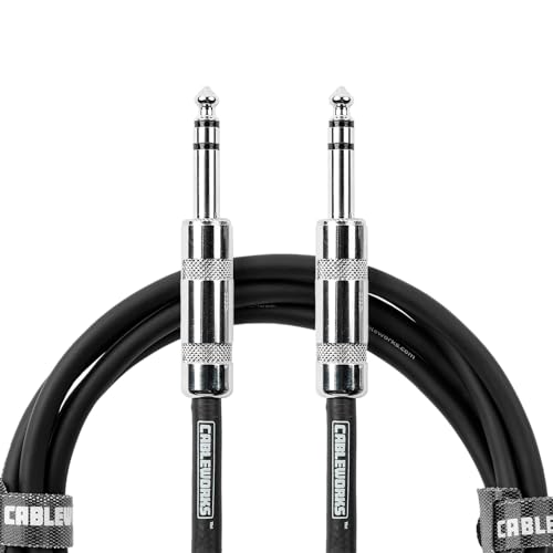Cableworks by Gator Cases Backline Series 50-Foot TRS ¼” Male to Male Balanced Patch Cable (GCWB-BPC-50)
