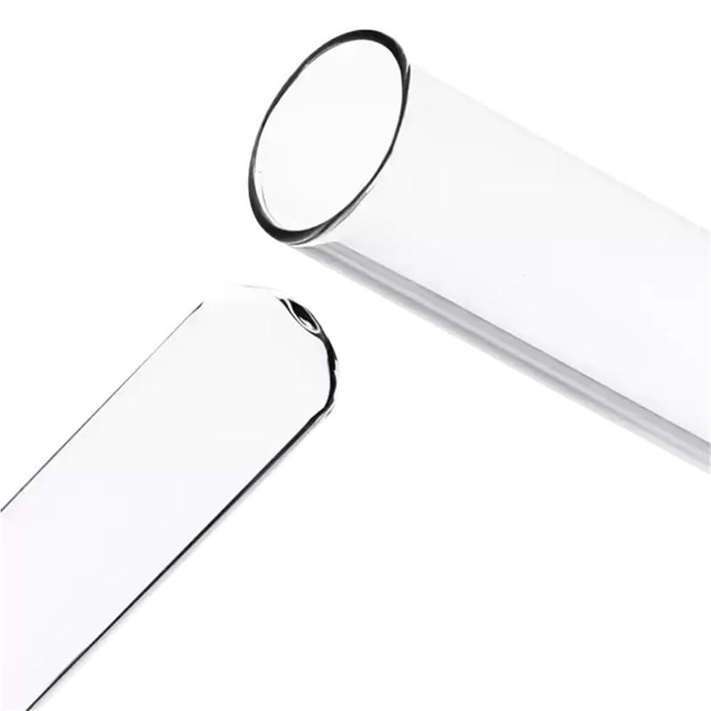 Tubos de almacenamiento de muestras 40 tubos de ensayo vidrio borosilicato 25 mm diámetro exteri0r y fondo redondo, longitud total 200
