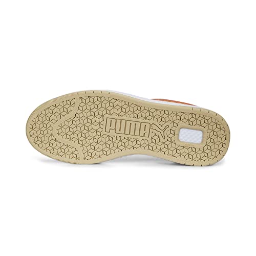 Image of PUMA Men's Court Ultra Lite Sneaker, Puma White Chili Powder Vapor Gray, 9