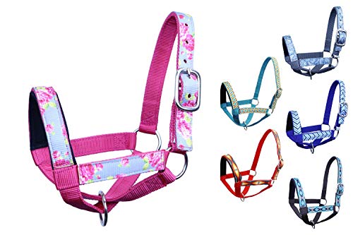 Paris Tack Derby Originals Patterned Double Layer Nylon Figure-8 Cow Halters and Sizes