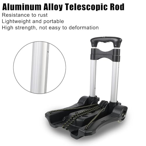 Carrito de equipaje resistente de 2 ruedas con capacidad de 35 kg 7