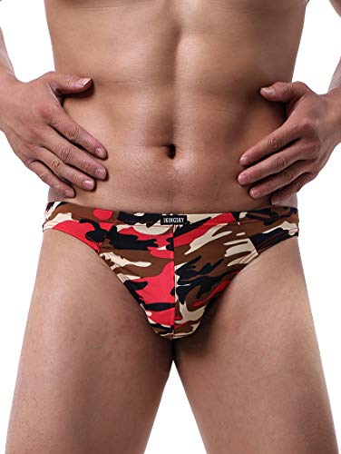 iKingsky Men's Camouflage Thong Underwear Soft Stretch T-back Mens Underwear2