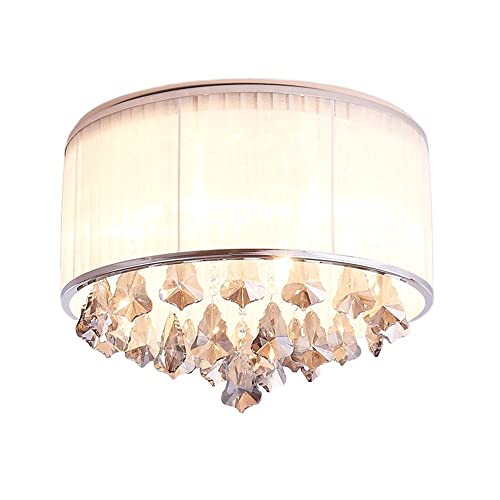 Plafonnier en cristal moderne en chrome pour éclairage de salon - 2