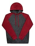 Photo Gallery g-style usa felpa con cappuccio e maniche raglan a contrasto pesante di alta qualità, antracite/borgogna, xx-large Photo Gallery g-style usa felpa con cappuccio e maniche raglan a contrasto pesante di alta qualità, antracite/borgogna, xx-large