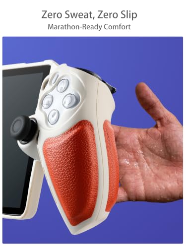 Image of PlayStation Portal Case, Slim Shockproof Protective Cover,White &Orange