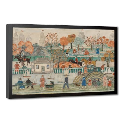 Poster rétro Central Park pour habiller un mur vide avec un paysage de New York City