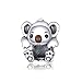 Diy Plata De Ley 925 Bulldog Francés Perro Animal Oso Gato Vagina Abalorios Ajuste Original Pandora Mujeres Pulsera Fabricación De Joyas D11