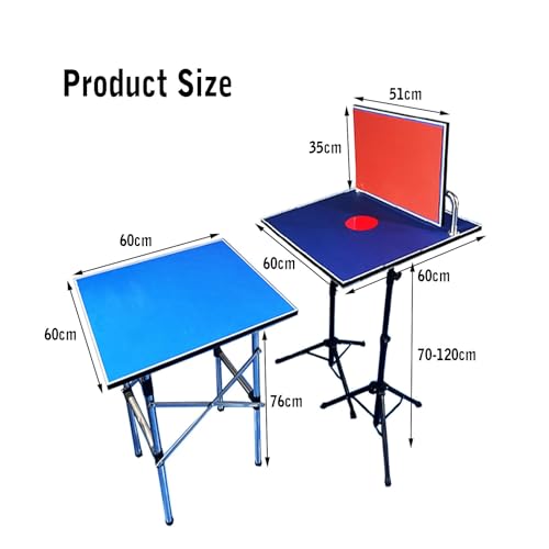 Pingpong-Tisch, Tischtennis-Returnboard, 6-teilig, Gummiball-Returner, Tischplatte, stehendes Tischtennis-Returnboard, Indoor-Trainingsgerät – Bild 3