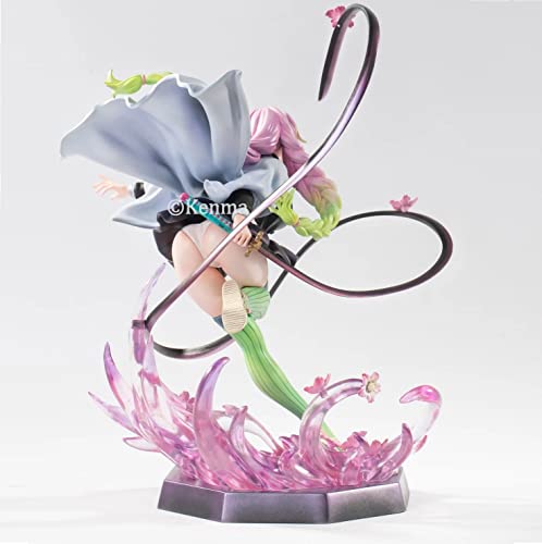 Image of KENMA | Demon Slayer Kanroji Mitsuri Anime Action Figure | The Love Hashira Kimetsu no Yaiba | Anime Figurine Statue Weeb Manga Collectible Model Toy | 21.5 Cms