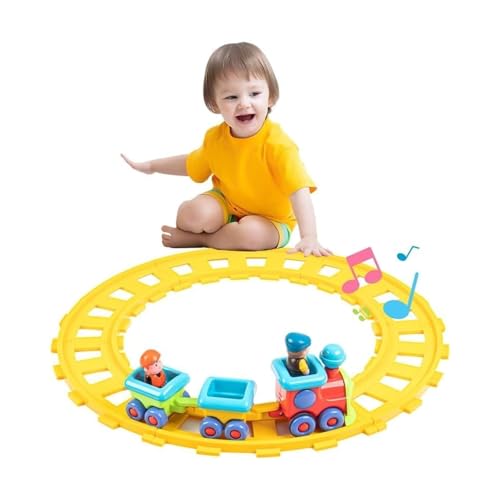 Auspint Toy Train, Musical Electric Train Toys, Children's Electric Train Set, Train Tracks, Suitable for 12 to 18 Months Old, 12 to 3 to 4 Years Old Children as Birthday Gifts
