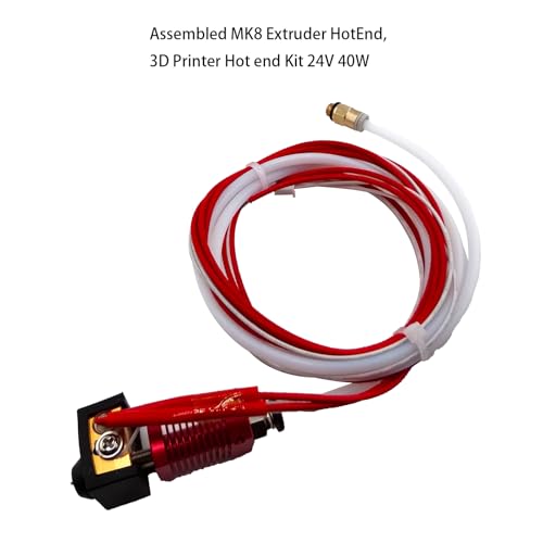 Ender 3 Hotend Upgrade, Assembled mk8 Extruder 3D Printer Hotend kit 24V 40W Compatible for Creality Ender 3/ Ender 3 V2 /Ender 3 Pro Hotend, with Ender 3 Nozzles 0.4mm and Silicone Cover, by TIEXYE - Image 6