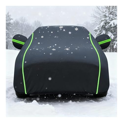 車ボディカバー 自動車カバー 適用スバル フォレスター 2.5i(2025年-2025年)、車 カバー、 屋外防水、黄砂対策、断熱性と難燃性、耐高温性と抗老化性、 弾力な防風ロープ付き、右側ジッパードア付き b44fr
