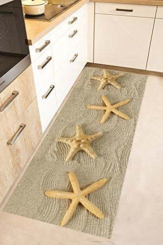 Tappeto Cucina Antiscivolo Lavabile - Passatoia In PVC/Cotone Stampa Pietre, 52x100 Cm, Made In Italy - Foto 9