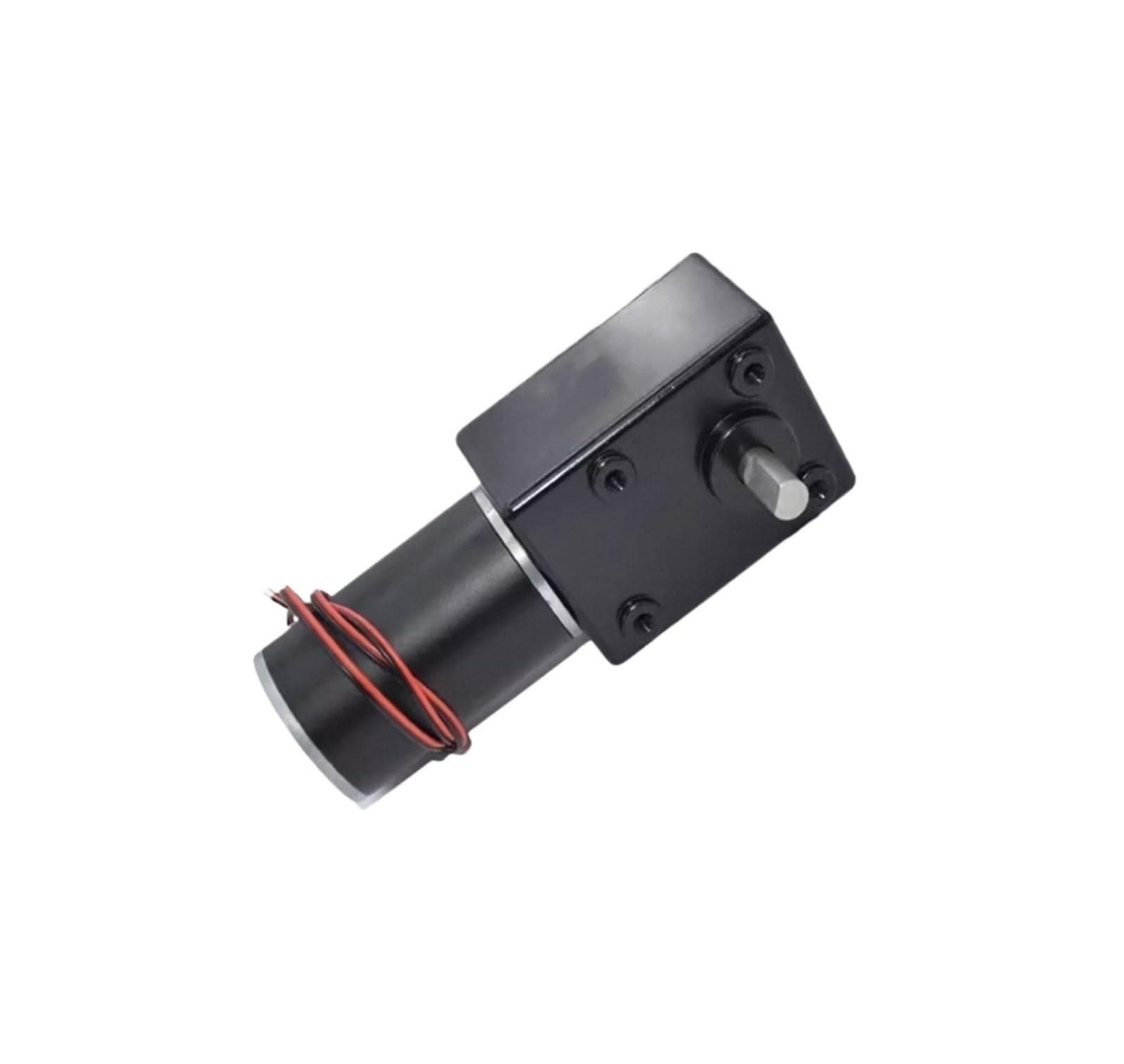 DC12V 24V Getriebemotor mit starkem Drehmoment Metall-Turbo-Schneckengetriebemotor Rückwärtsgang Niedrige Geschwindigkeit 250 kg.cm Selbstsperrender Schnecken-DC-Getriebemotor(24V 260rpm)