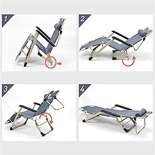 Fauteuil inclinable portable pliable et respirant pour grand confort de salon