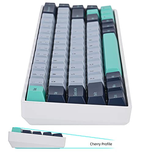 Image of GTSP 171-Keys Cherry Profile PBT Key Caps for Mechanical Keyboards, Double Shot Custom Keycap for US Layout 60% 65% 100% MX Switches (Hammerhead Shark)