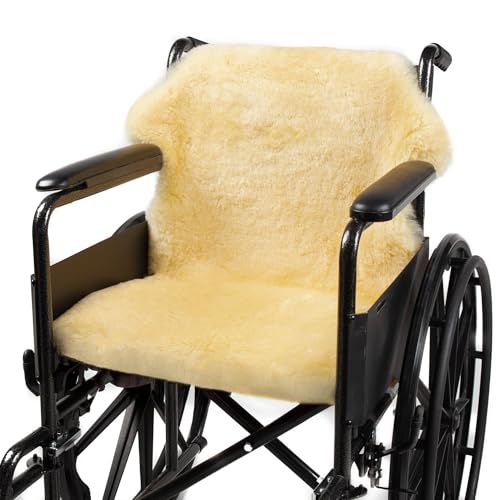 Natural Sheepskin for Bed Sores and Skin Irritation | Hastings 100% Real Medical Sheepskins with Non-Slip Back for Pain Relief and Discomfort, Wool Seat Pad, Natural, 2 ft x 3 ft.