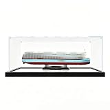 Vitrine pour LE*GO 40955 Ma*ersk Double combustible Conteneur bateau – Vitrine acrylique / couvercle de protection transparent / boîte de rangement anti poussière