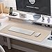Boutilon Leather Desk Pad Protector,Non-Slip Mouse Pad,Laptop Desk Pad,Office Mouse Mat,Waterproof Leather Desk Blotter,Desk Writing Pad for Office and Home (M-Beige,30